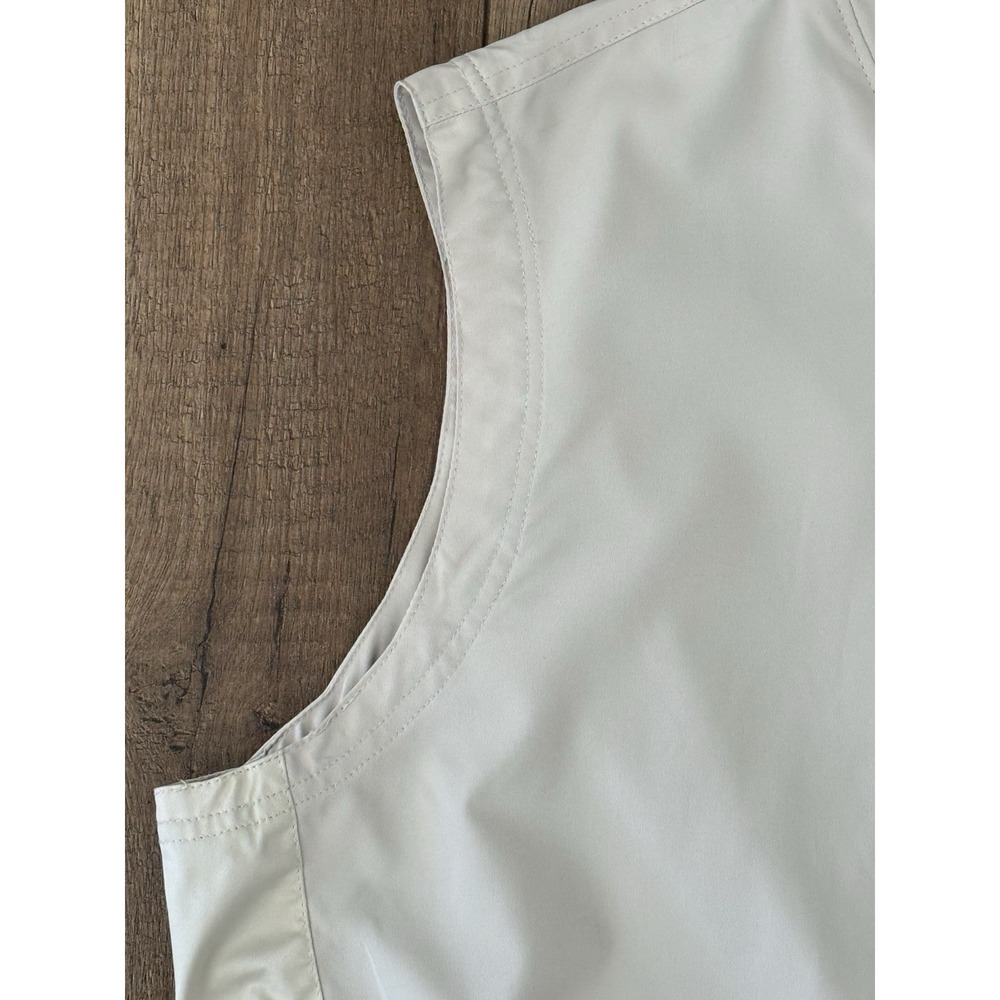 NWT Glen Echo Golf Pullover Vest Cream/Beige Size M Pockets Lined Wind-Resistant - Picture 5 of 14